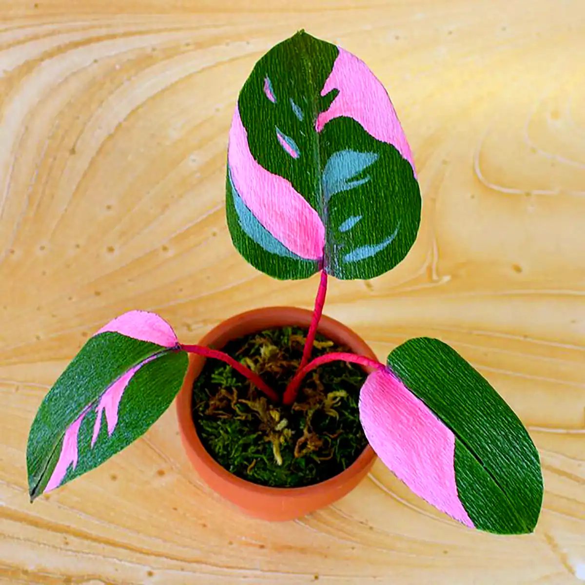 گلدون دکوری کاغذی