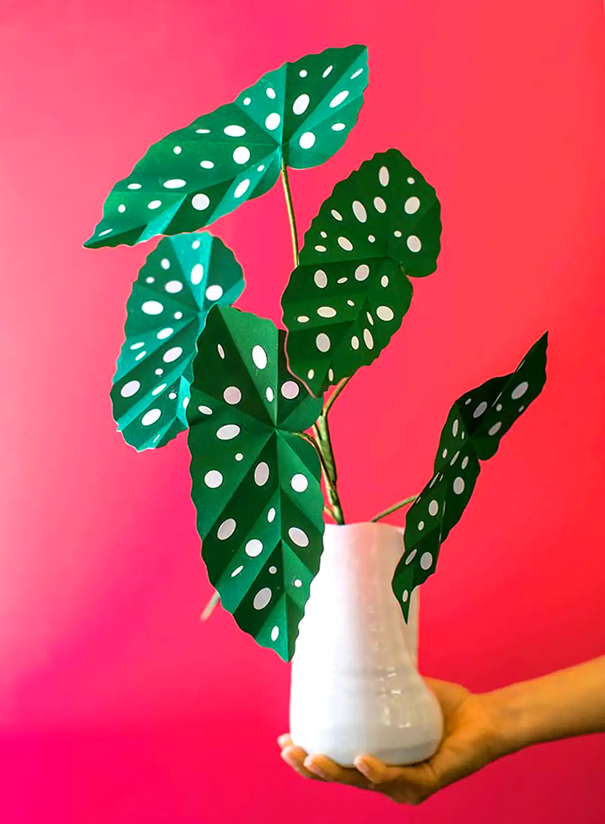 گلدون دکوری کاغذی
