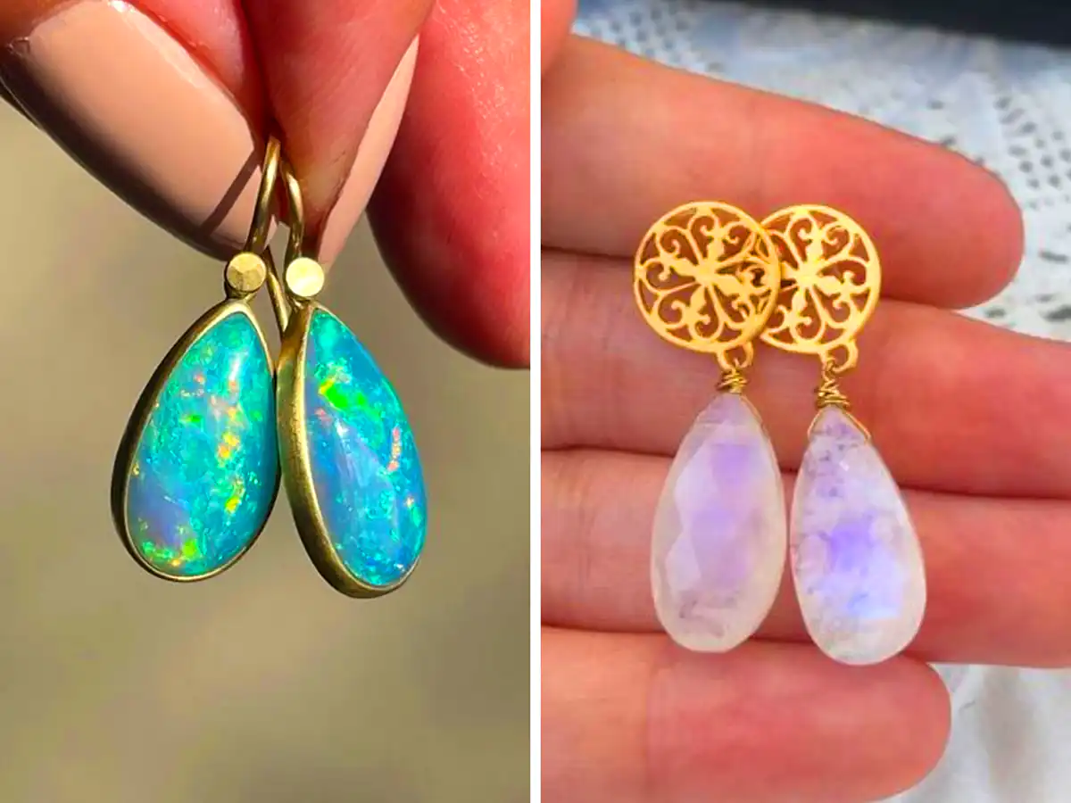 گوشواره اشکی هفت رنگ
