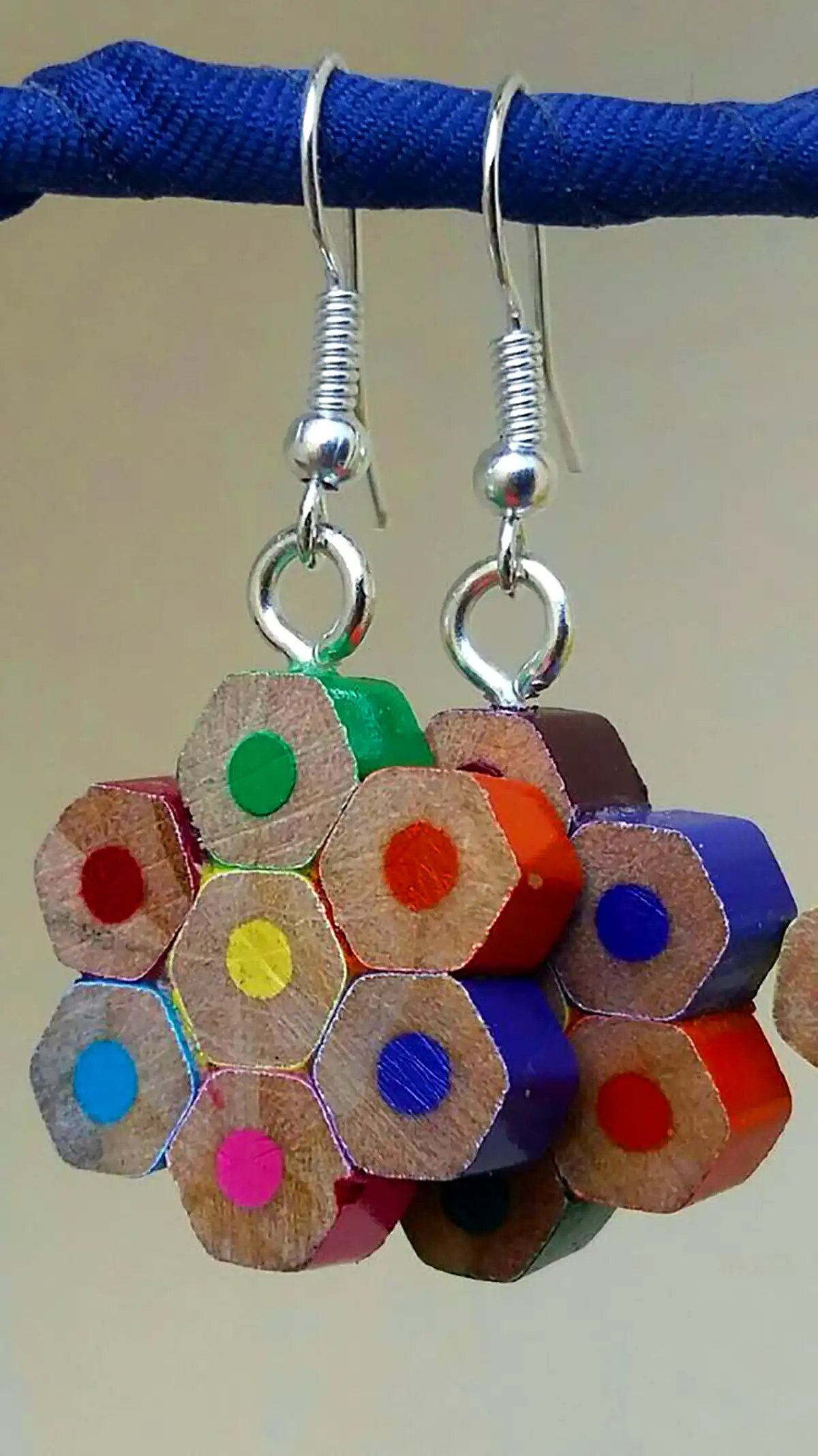 گوشواره فانتزی مدادی