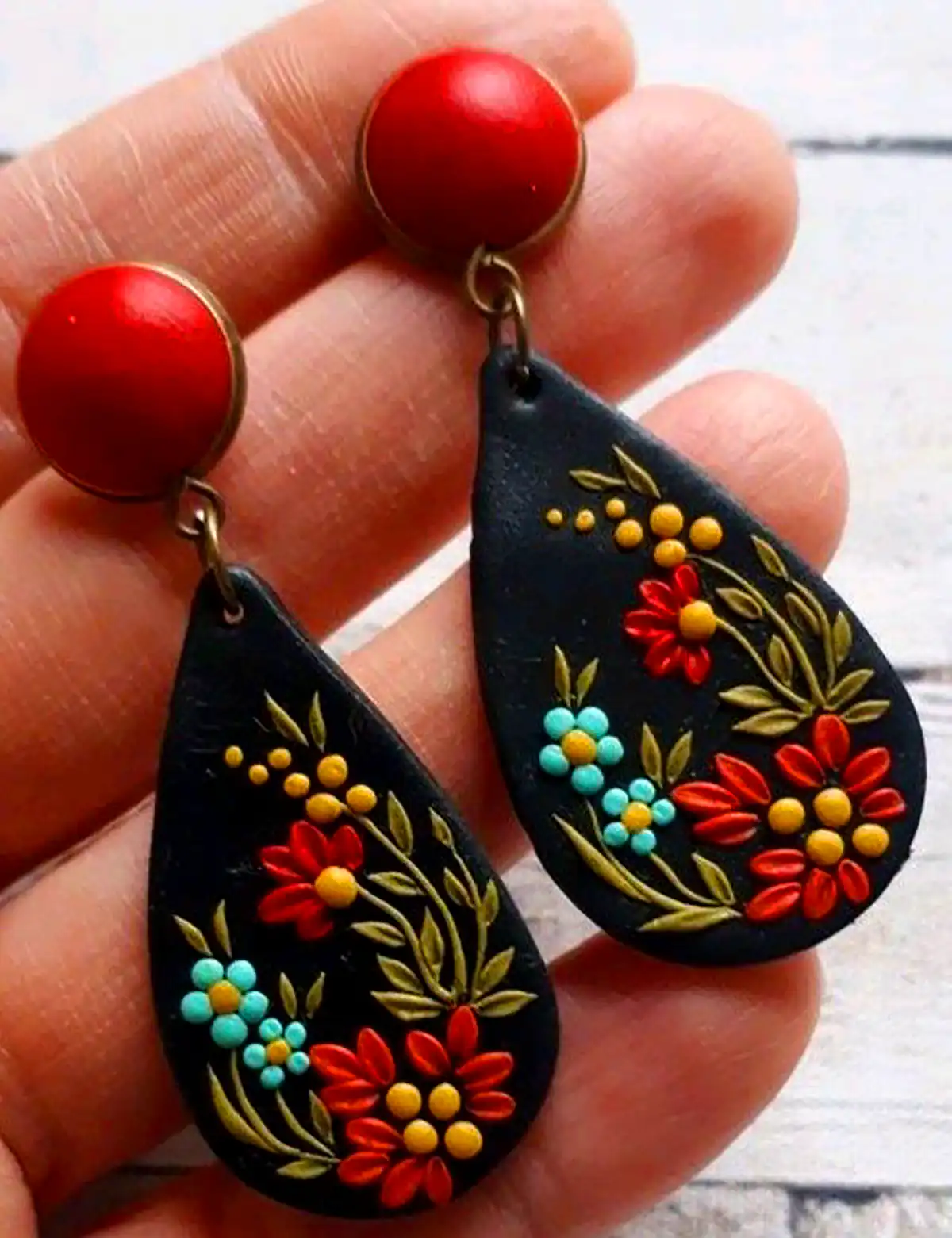 گوشواره خمیری فانتزی