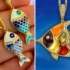 گردنبند طرح ماهی؛ ۱۵ طرح نمادین که نشان‌دهنده برکت، آزادی و خوش‌شانسیه