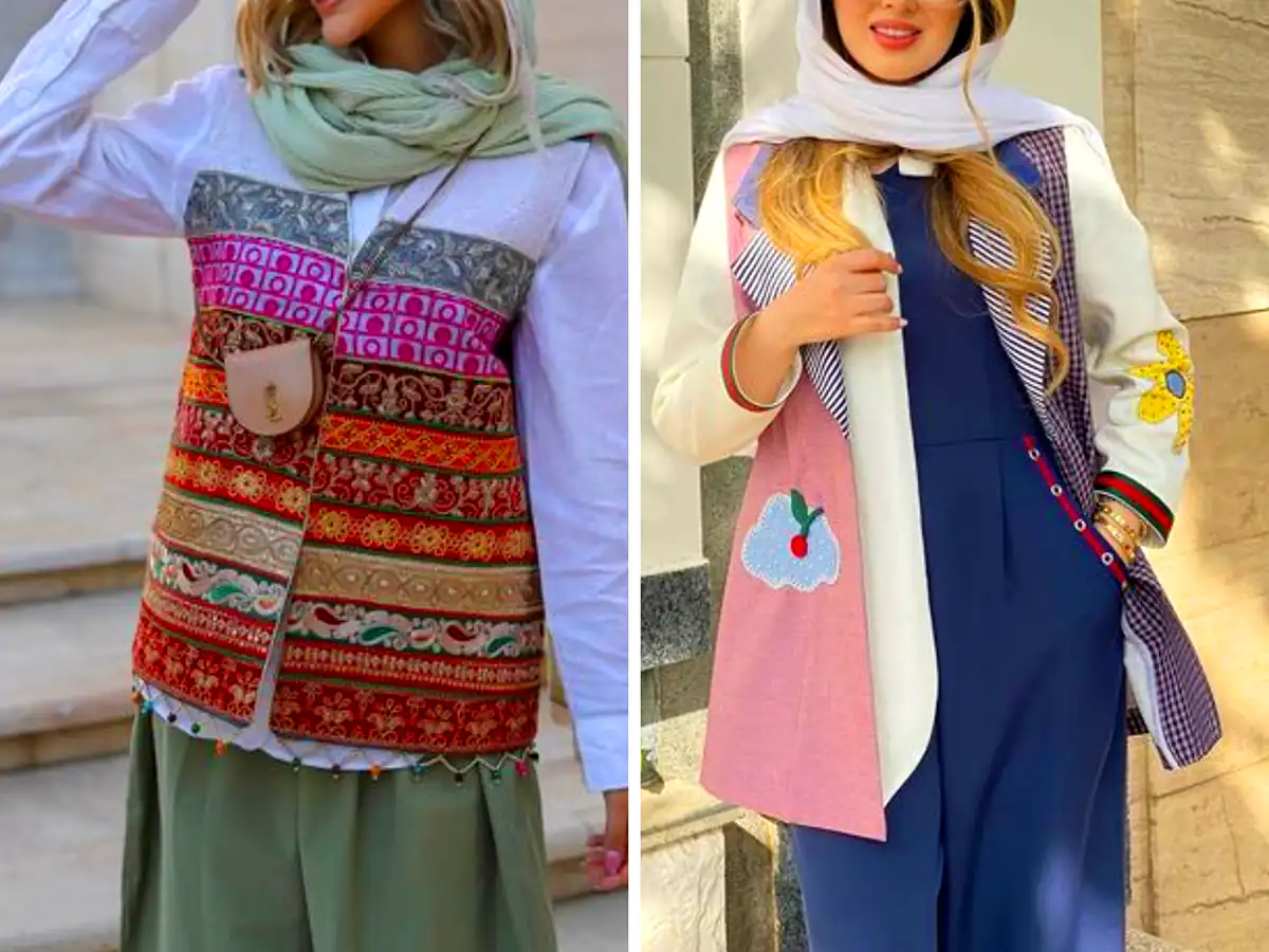 مانتو های شاد و رنگی