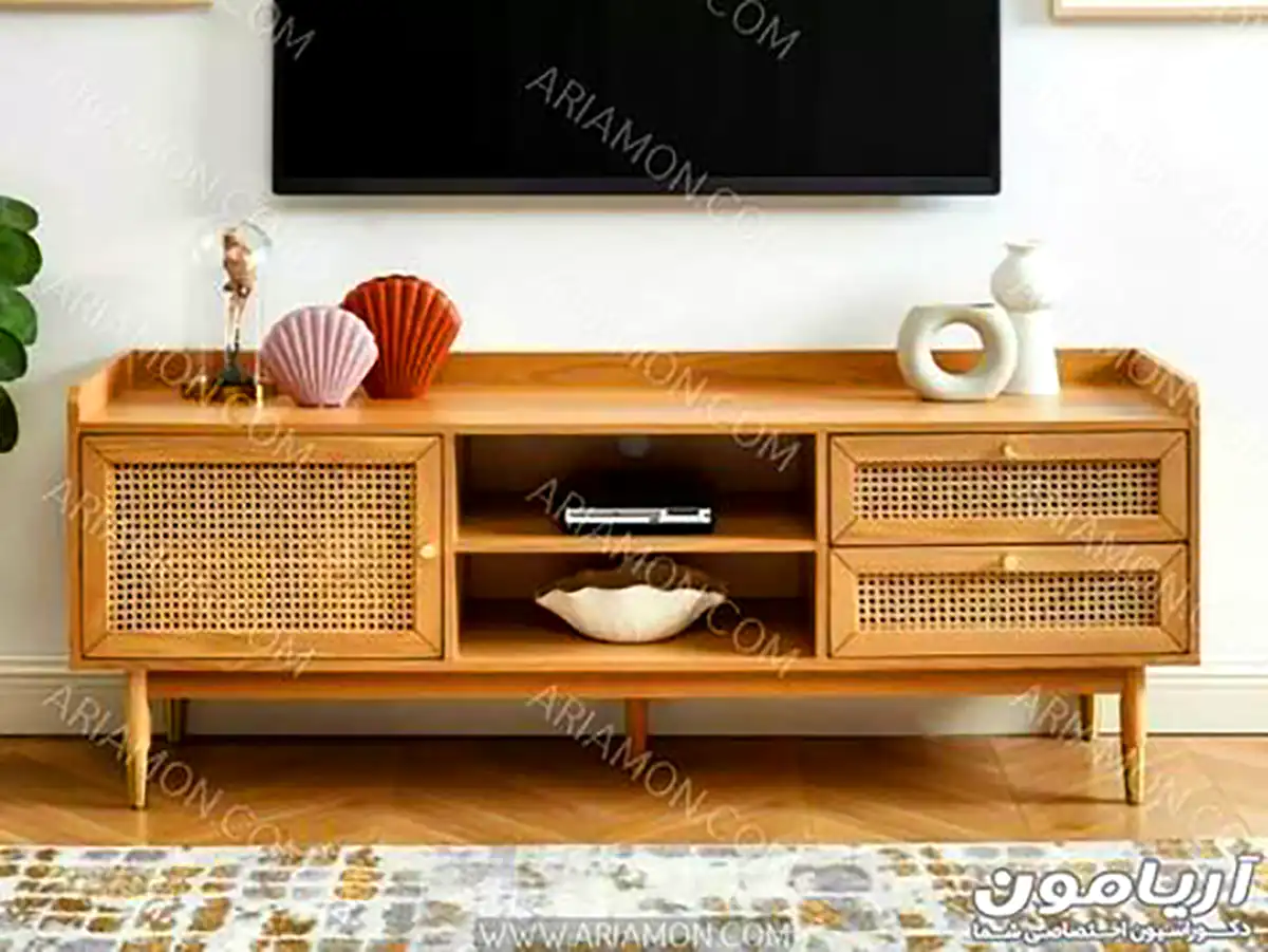 میز تی وی چوبی