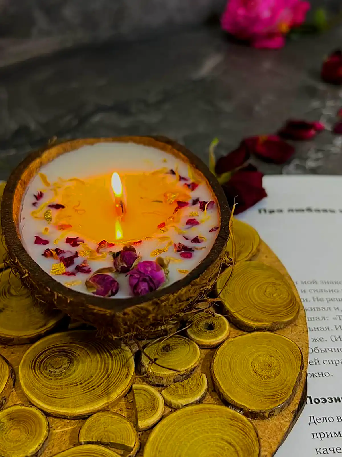 شمعع وارمر چوبی