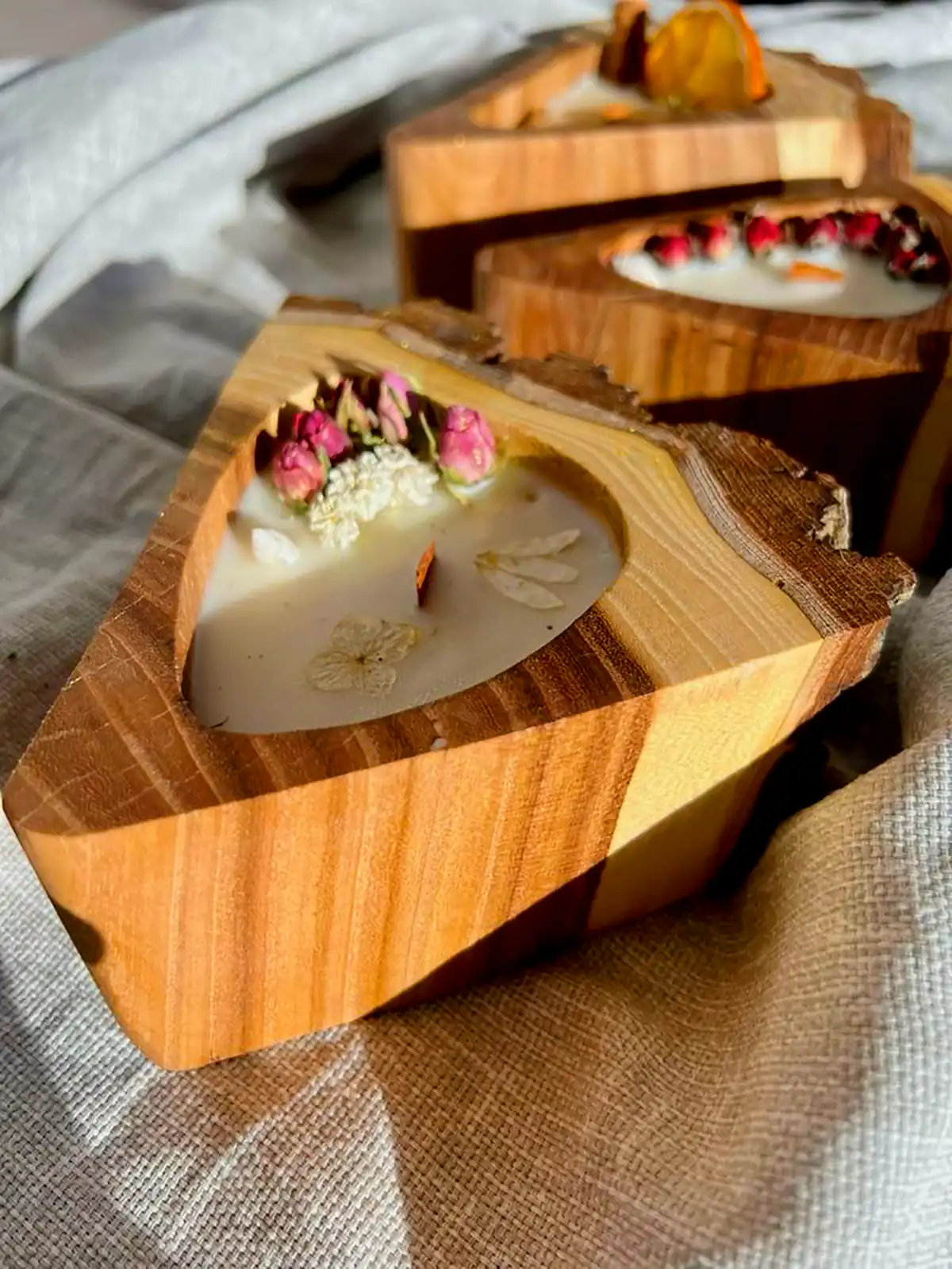 شمعع وارمر چوبی