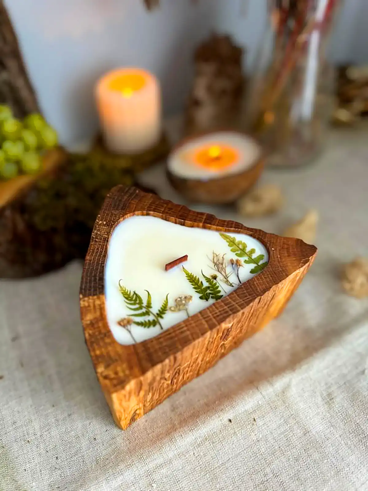 شمعع وارمر چوبی