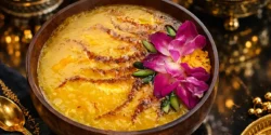 طرز تهیه شله زرد خوشمزه و مجلسی به روش نذری + نکات طلایی