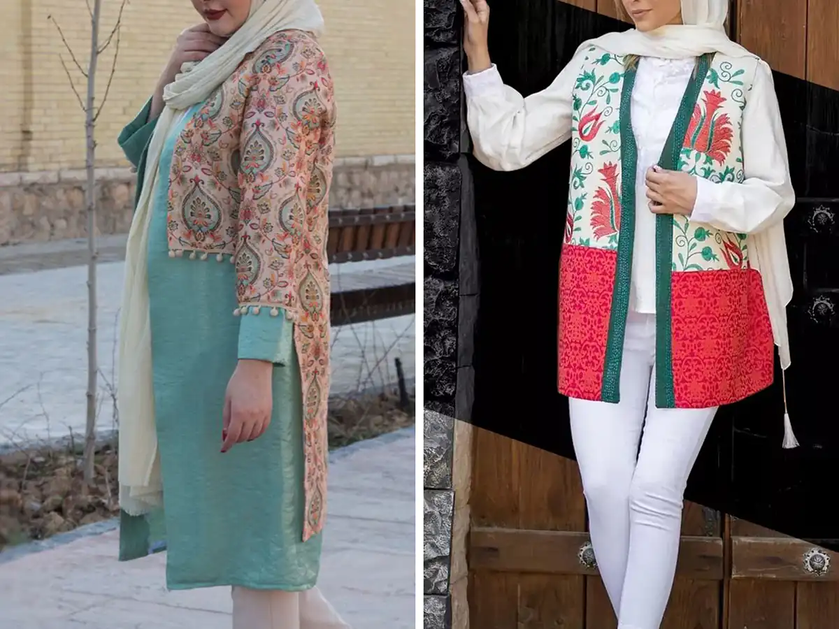 مانتو رنگی برای دورهمی