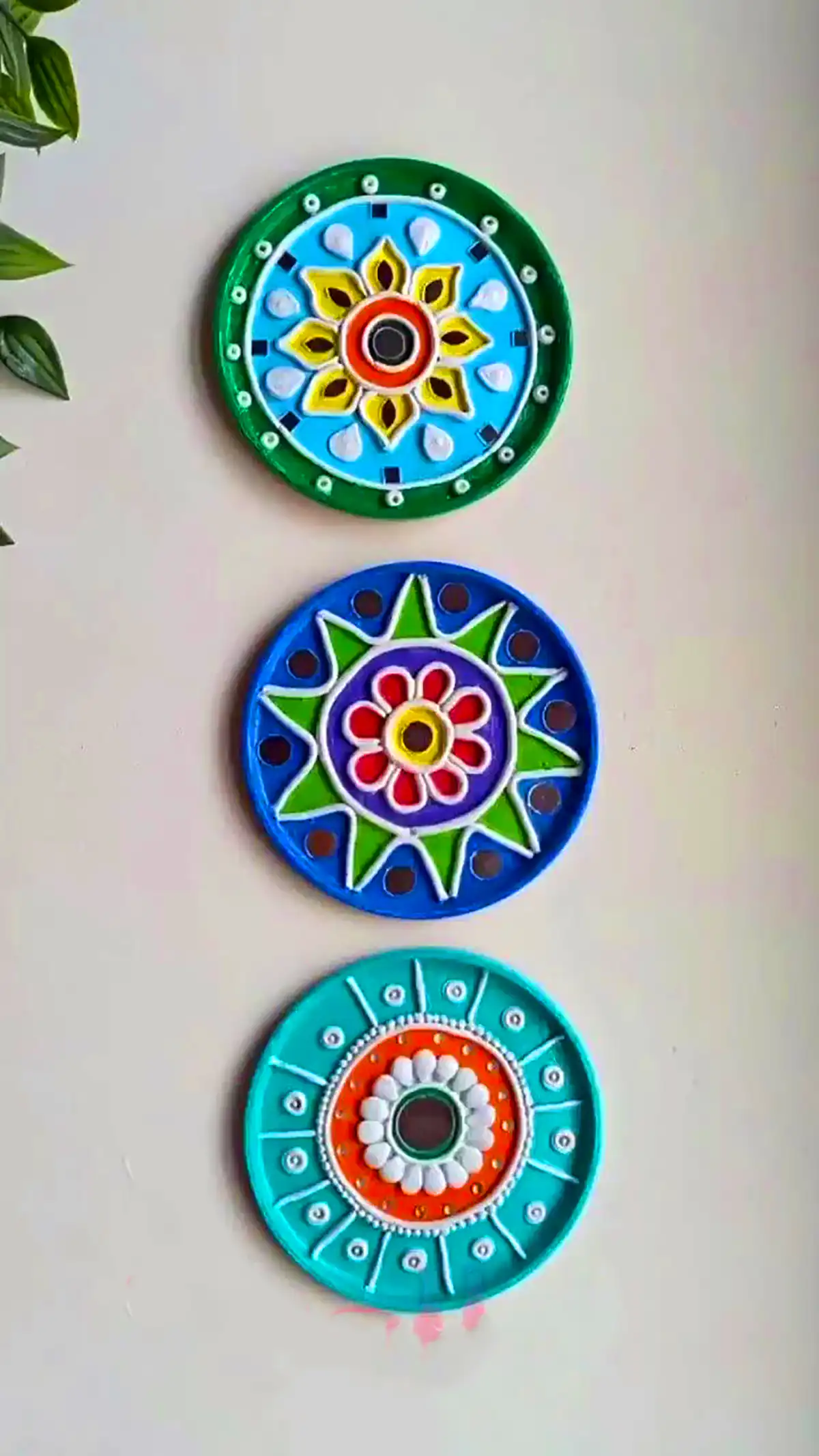 دیوار کوب رنگی دستساز