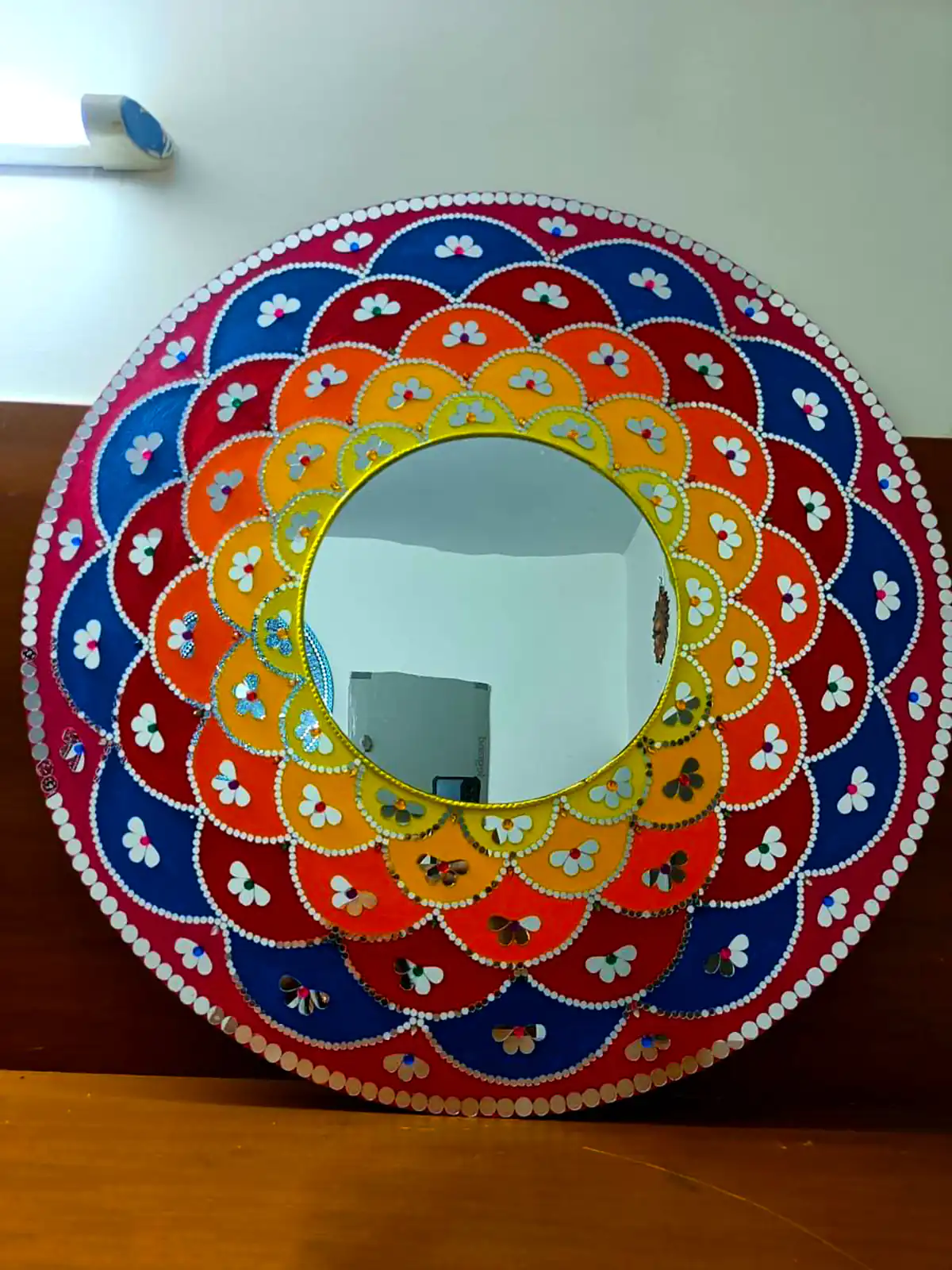 دیوار کوب رنگی دستساز