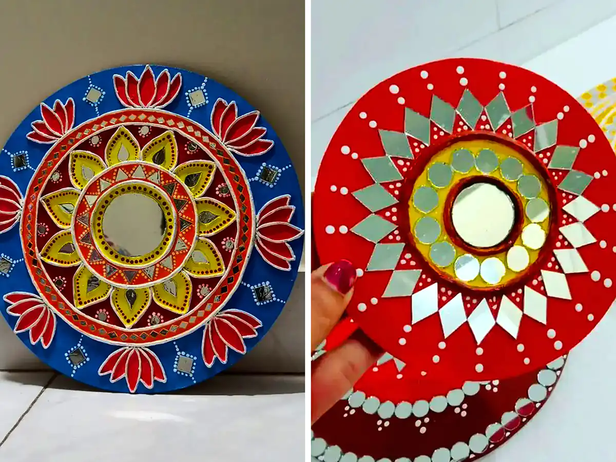 دیوار کوب رنگی دستساز