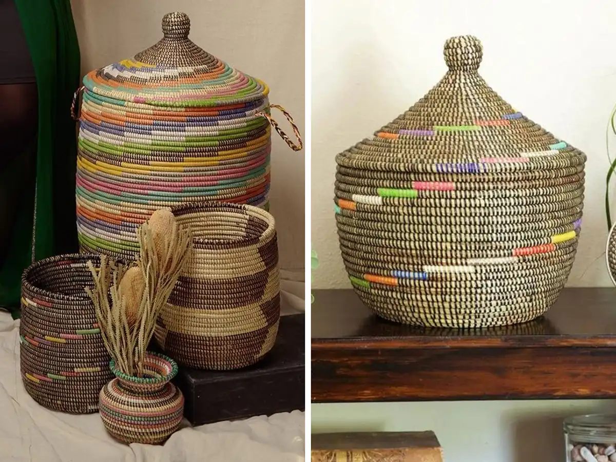 سبد حصیری سنتی 