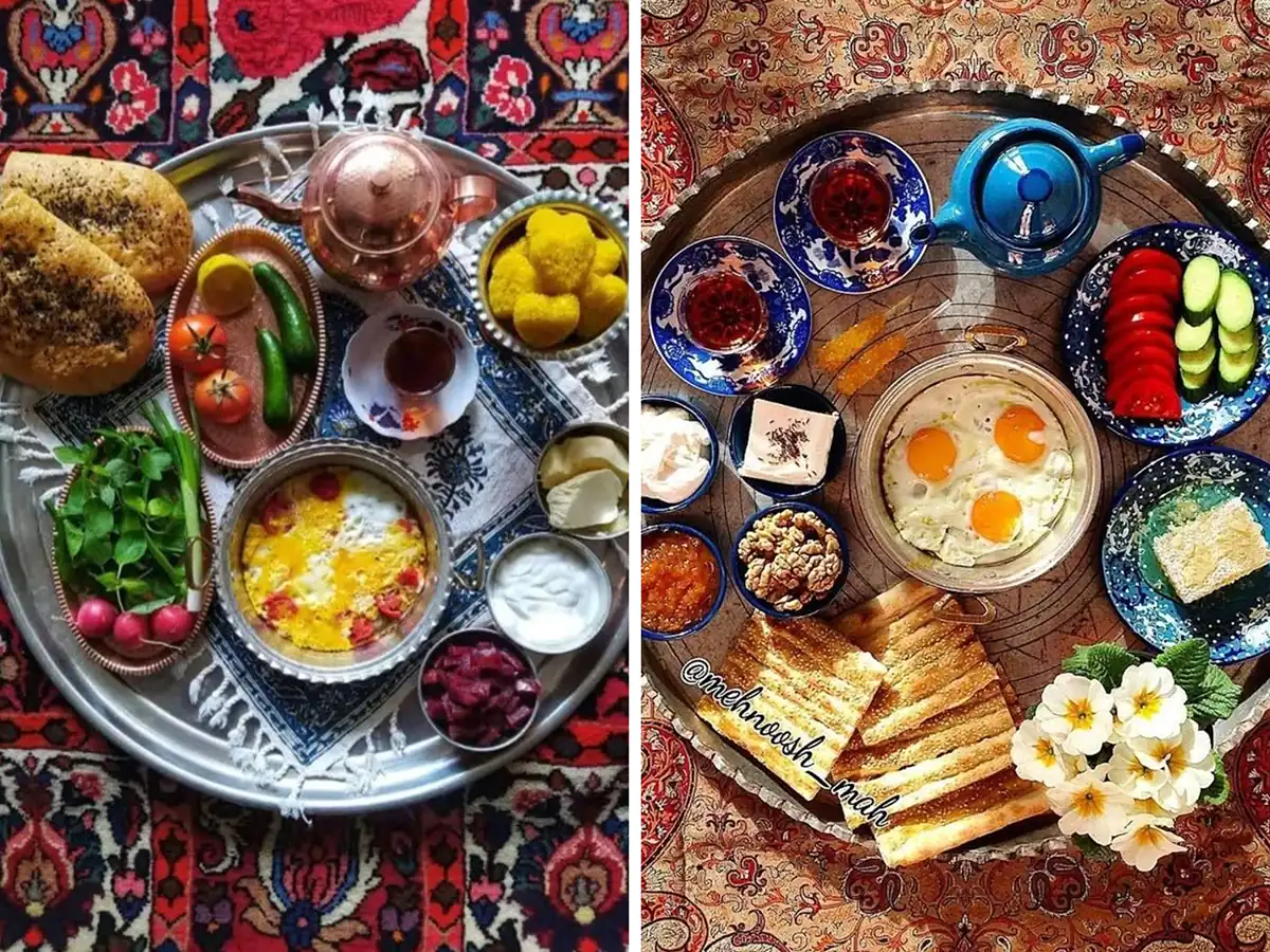 سرو صبحانه ایرانی