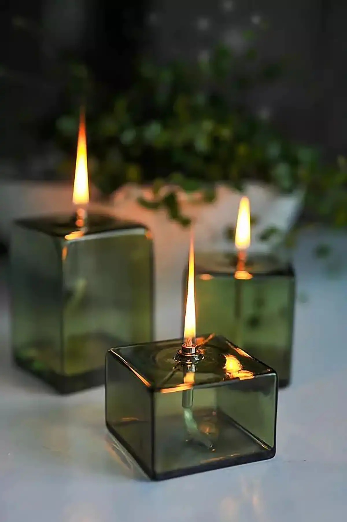 شمع دکوری شیشه ای لاکچری