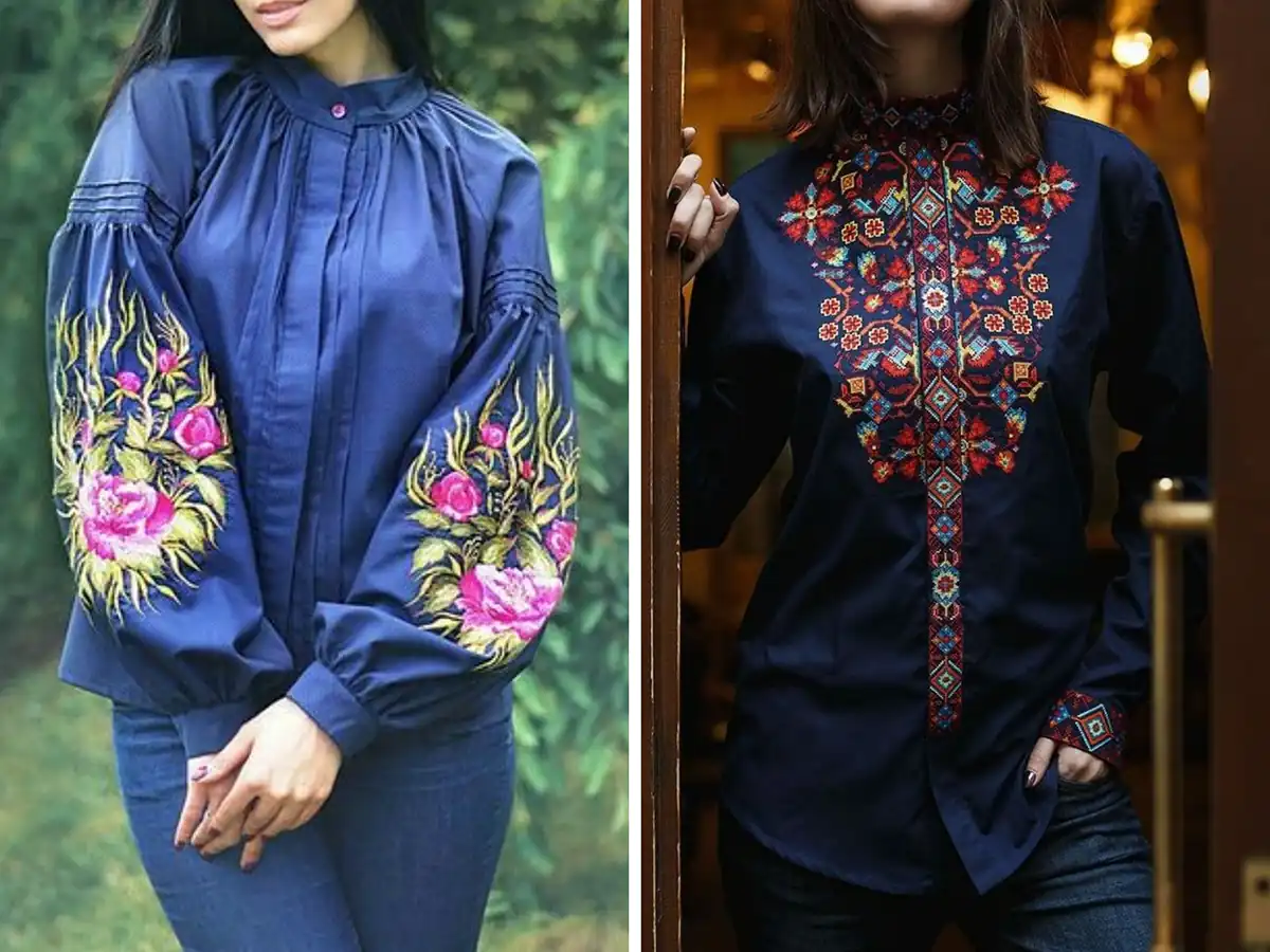 شومیز جین کاغذی زنانه