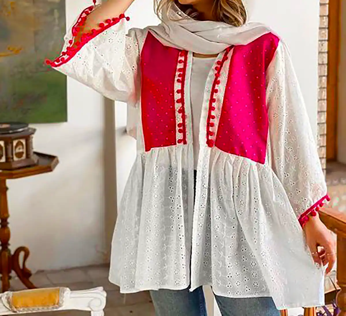 مانتو اسپرت رنگارنگ تابستانی