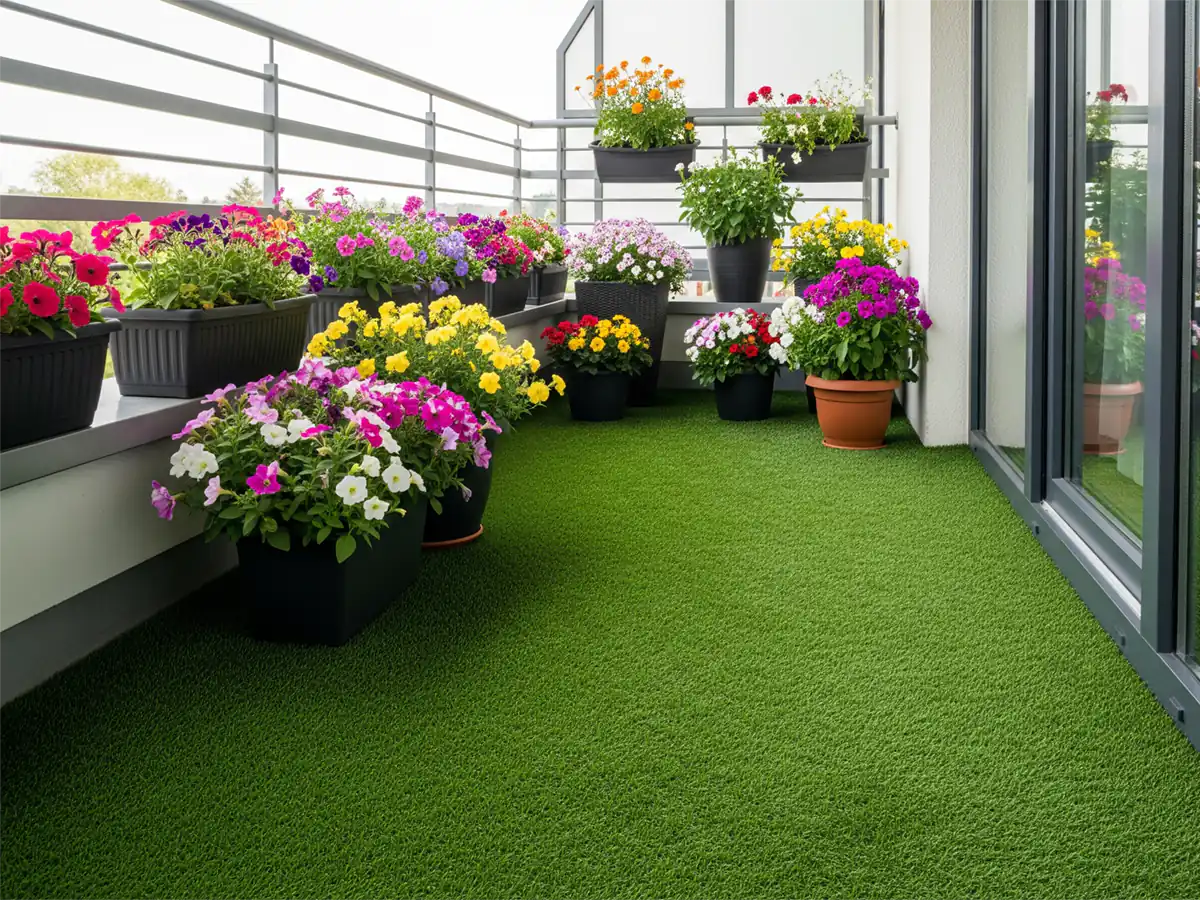 چمن مصنوعی برای بالکن و تراس