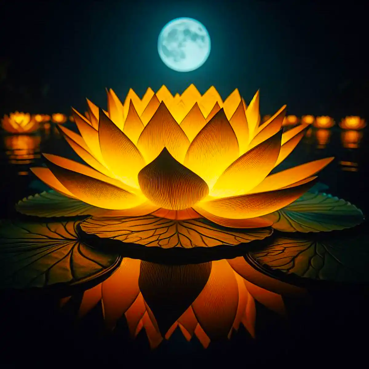 چراغ خواب مدرن طرح گل