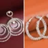 گوشواره سواروسکی حلقه ای؛ ۱۵ عکس از مدل‌های مینیمال و خاص امسال