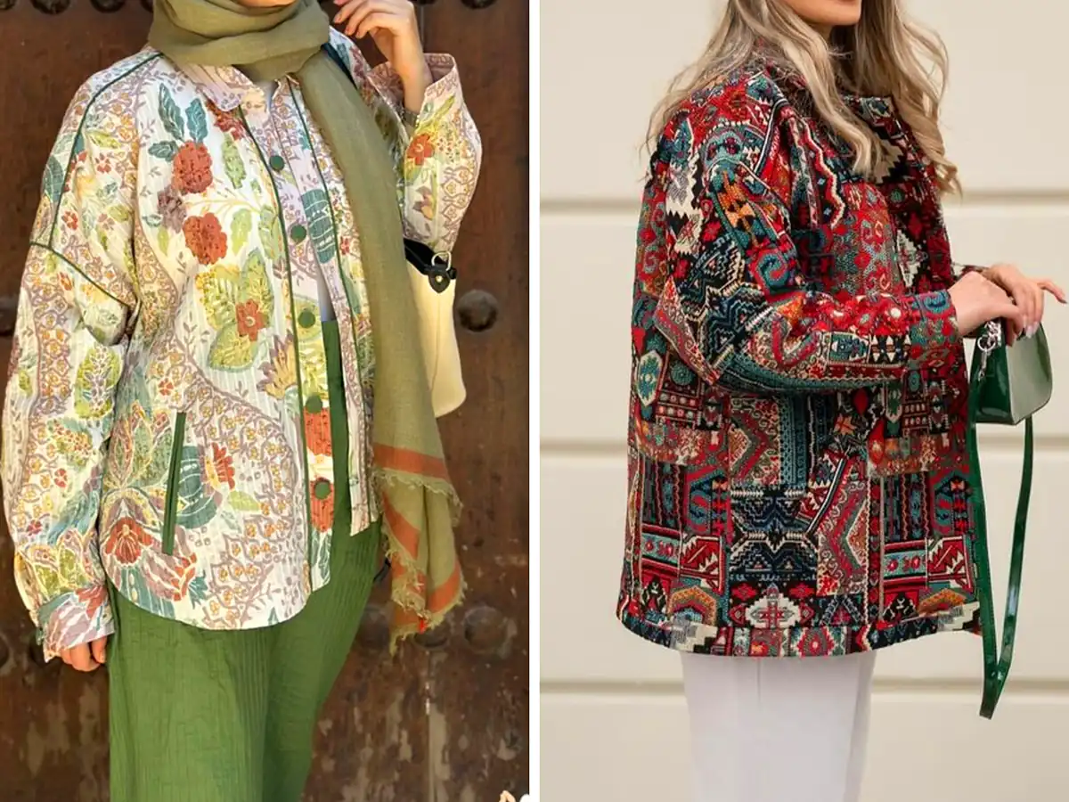 کت سوزن دوزی مزونی