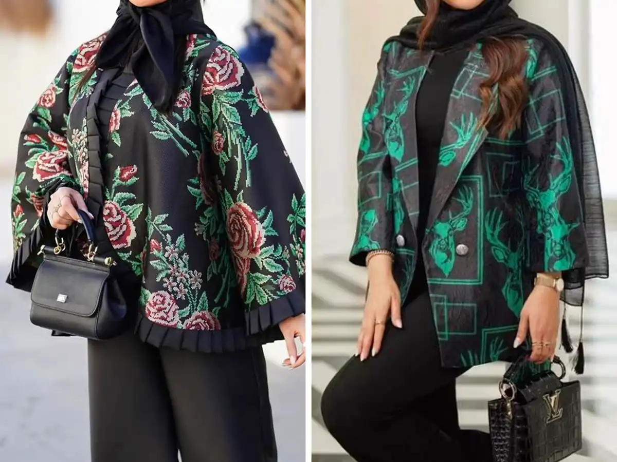 کت ژورنالی سوزن دوزی