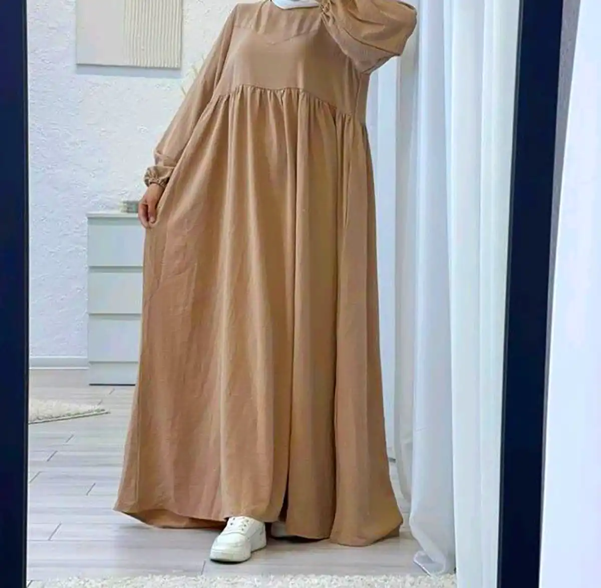 مانتو پیراهنی تم رنگی نود