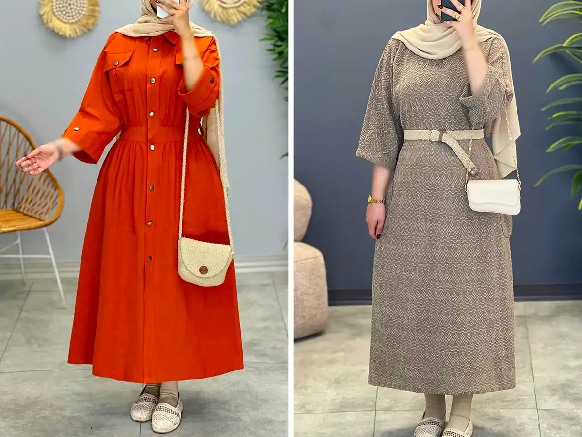 مانتو بهاری پوشیده ساده و زیبا
