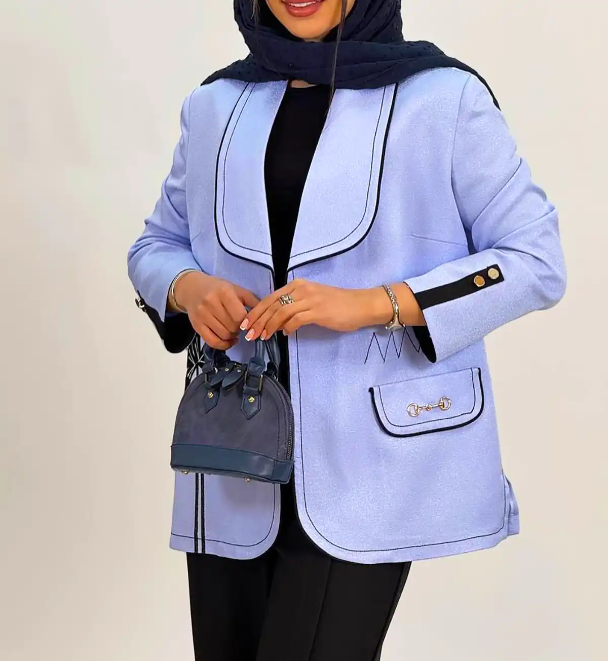 مانتو ساده کتان کرپ
