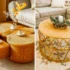 میز عسلی چوبی حصیری؛ ۱۵ طراحی سبک و متفاوت برای فضاهای کوچک