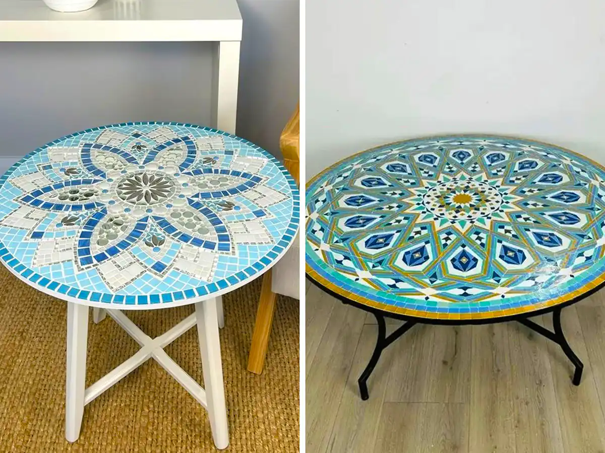 میز عسلی کاشی کاری