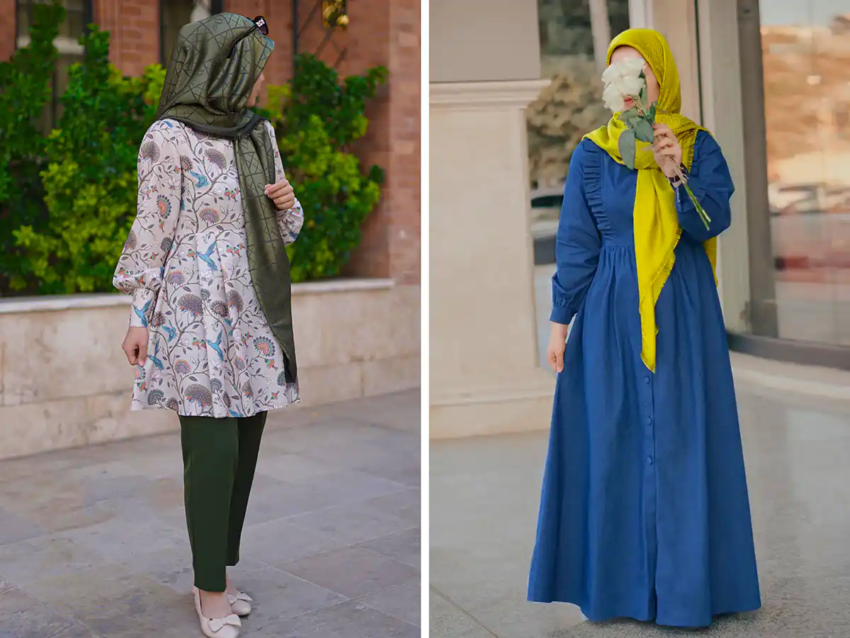 پیراهن زنانه پوشیده لوکس