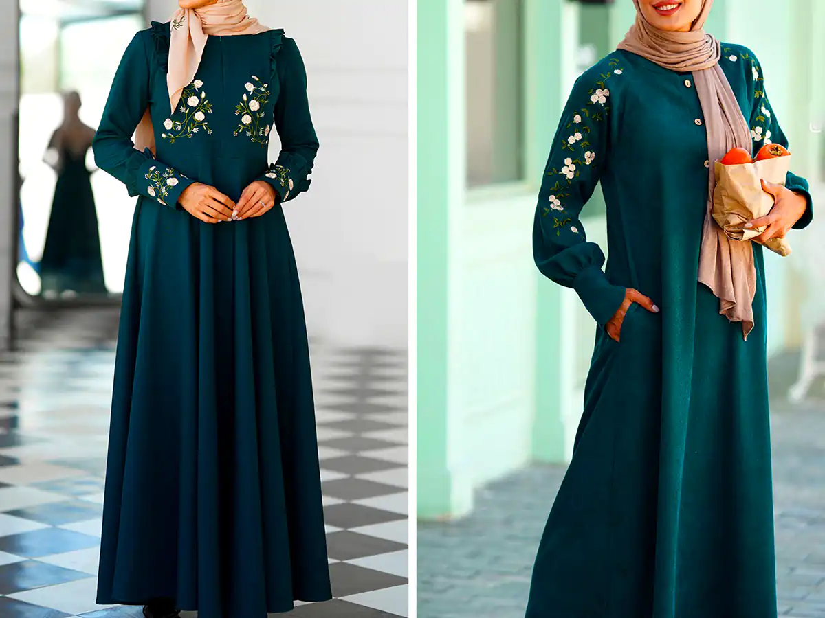 مانتو محجبه تابستانی نخی