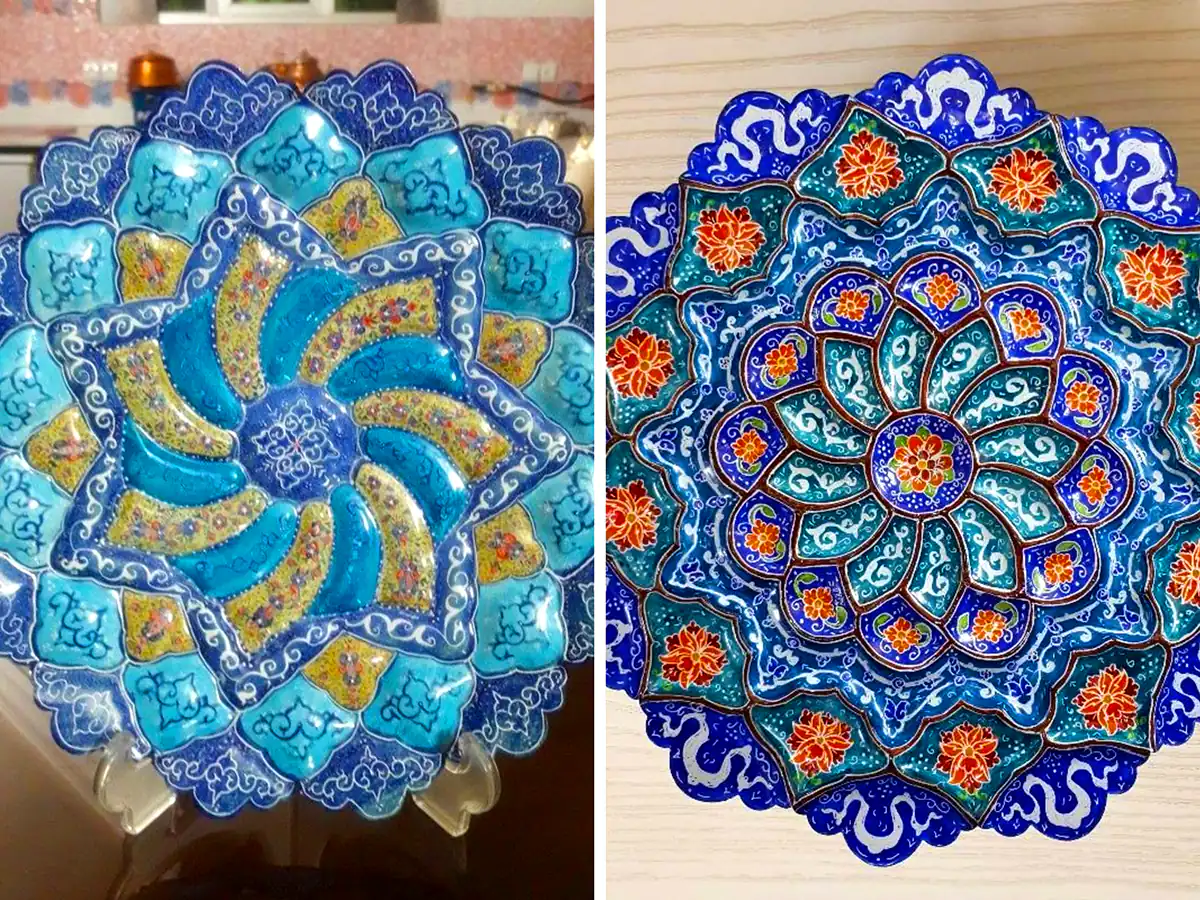 بشقاب میناکاری