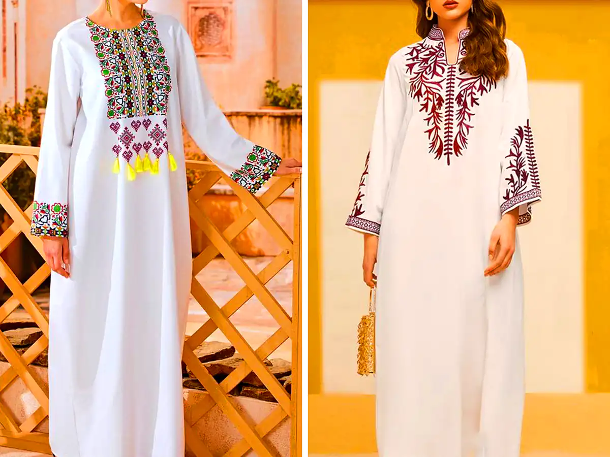 کفتان سفید سنتی زنانه