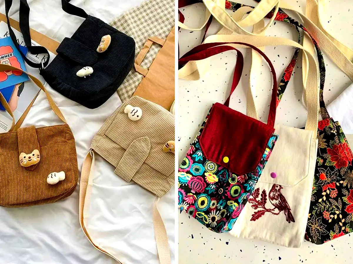 کیف پارچه ای فانتزی