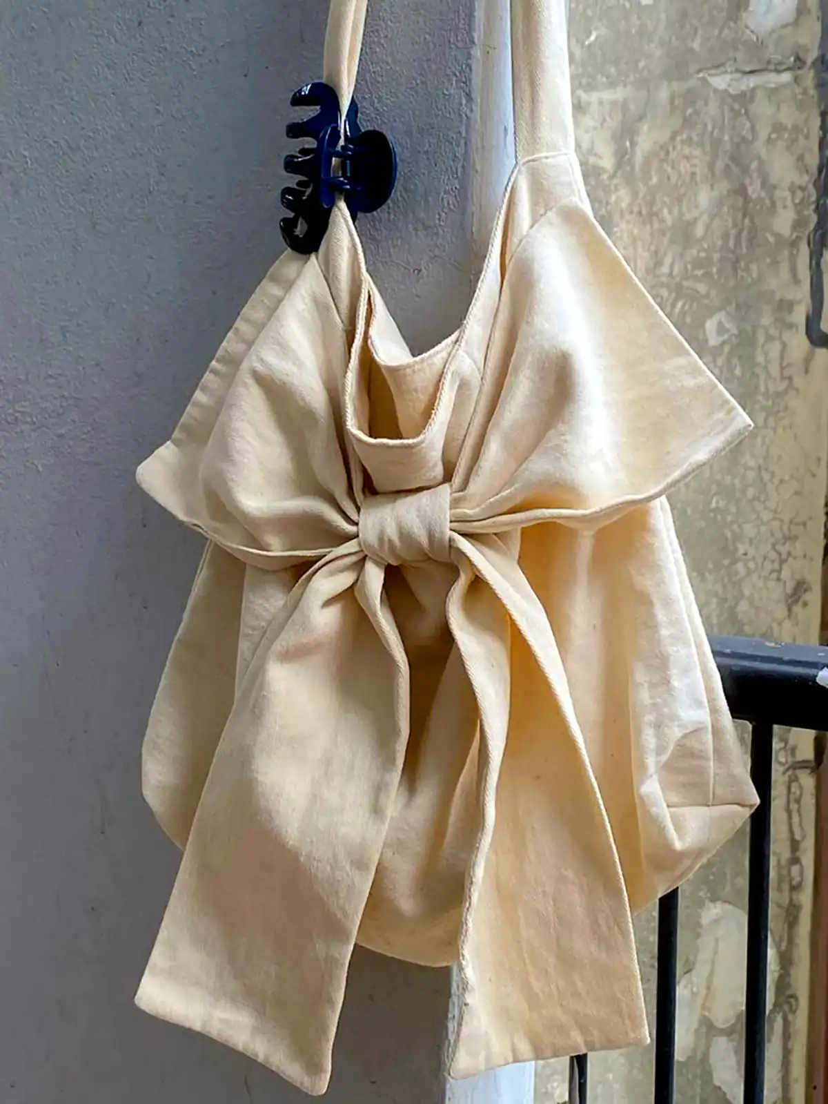 کیف پارچه ای پاپیونی