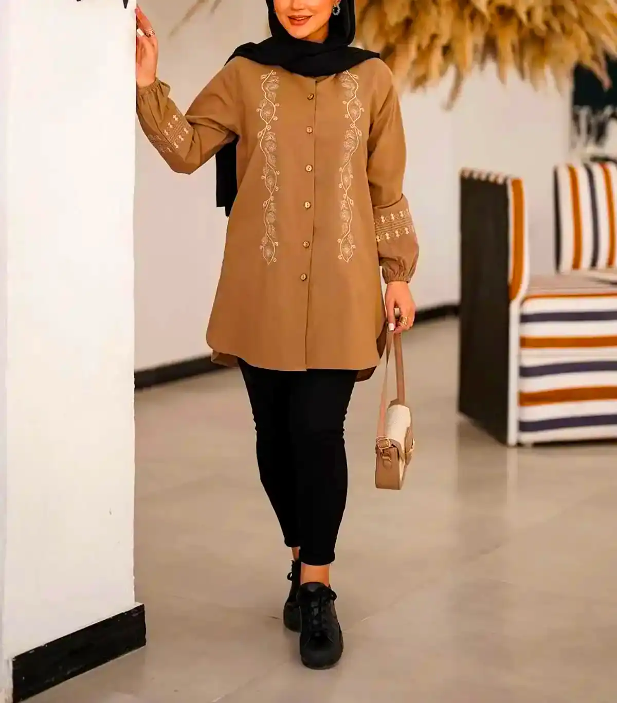 مانتو آستین دار شیک برای تابستان