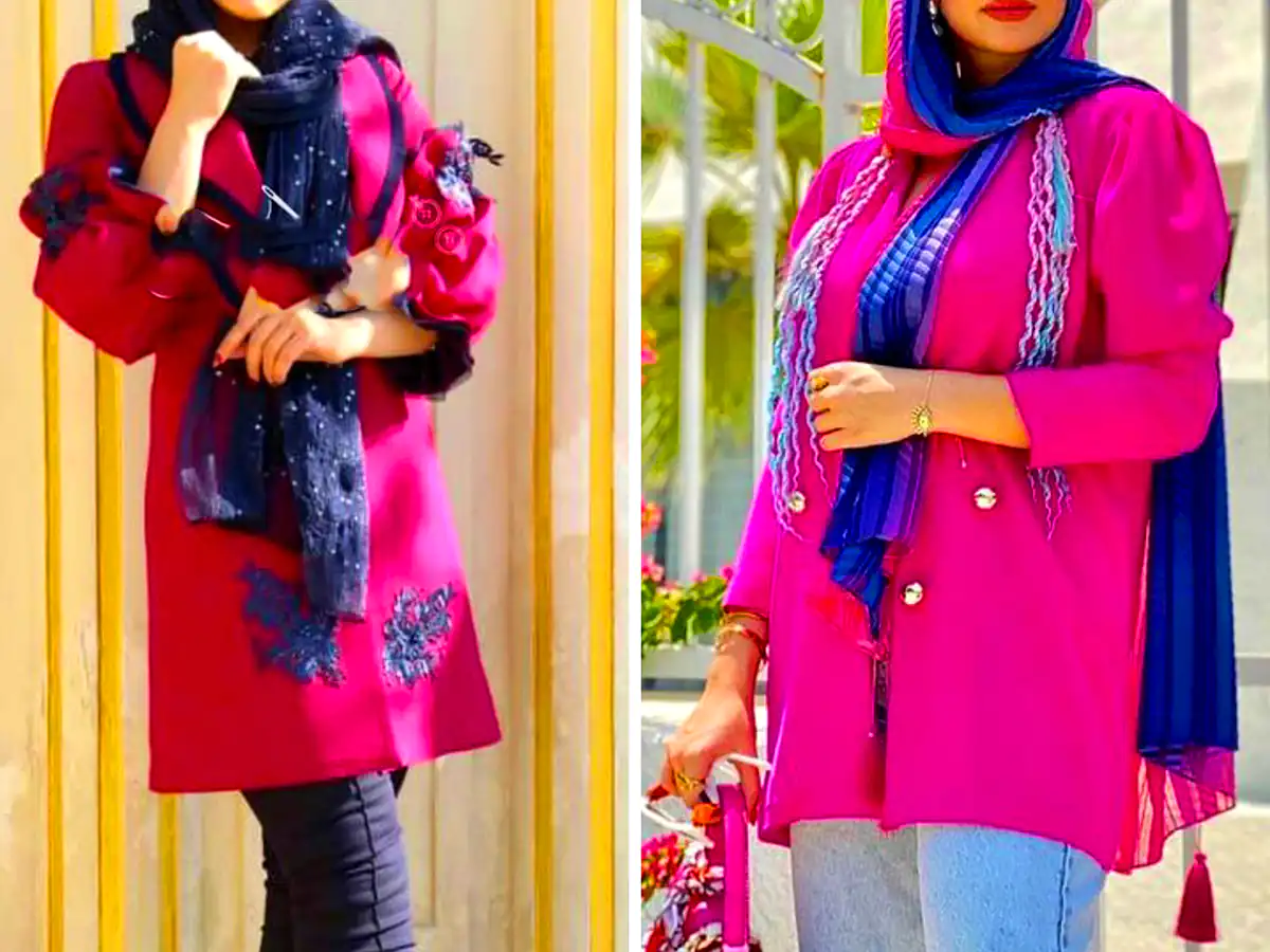 مانتو سرخابی تابستانه