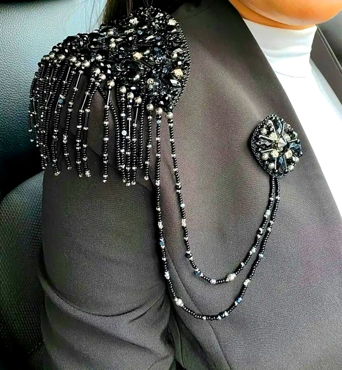 سردوشی کریستالی لباس مجلسی