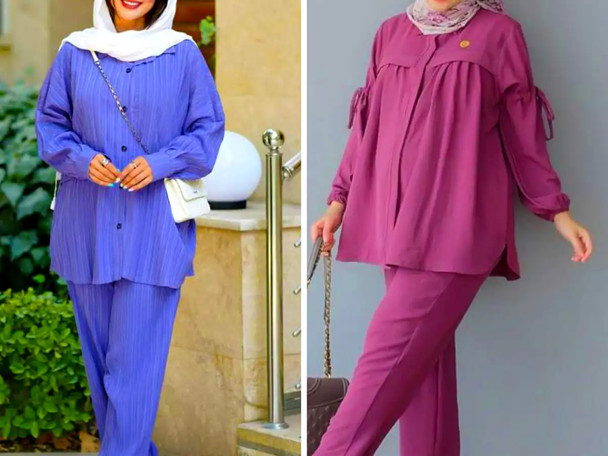 ست تونیک و شلوار زنانه
