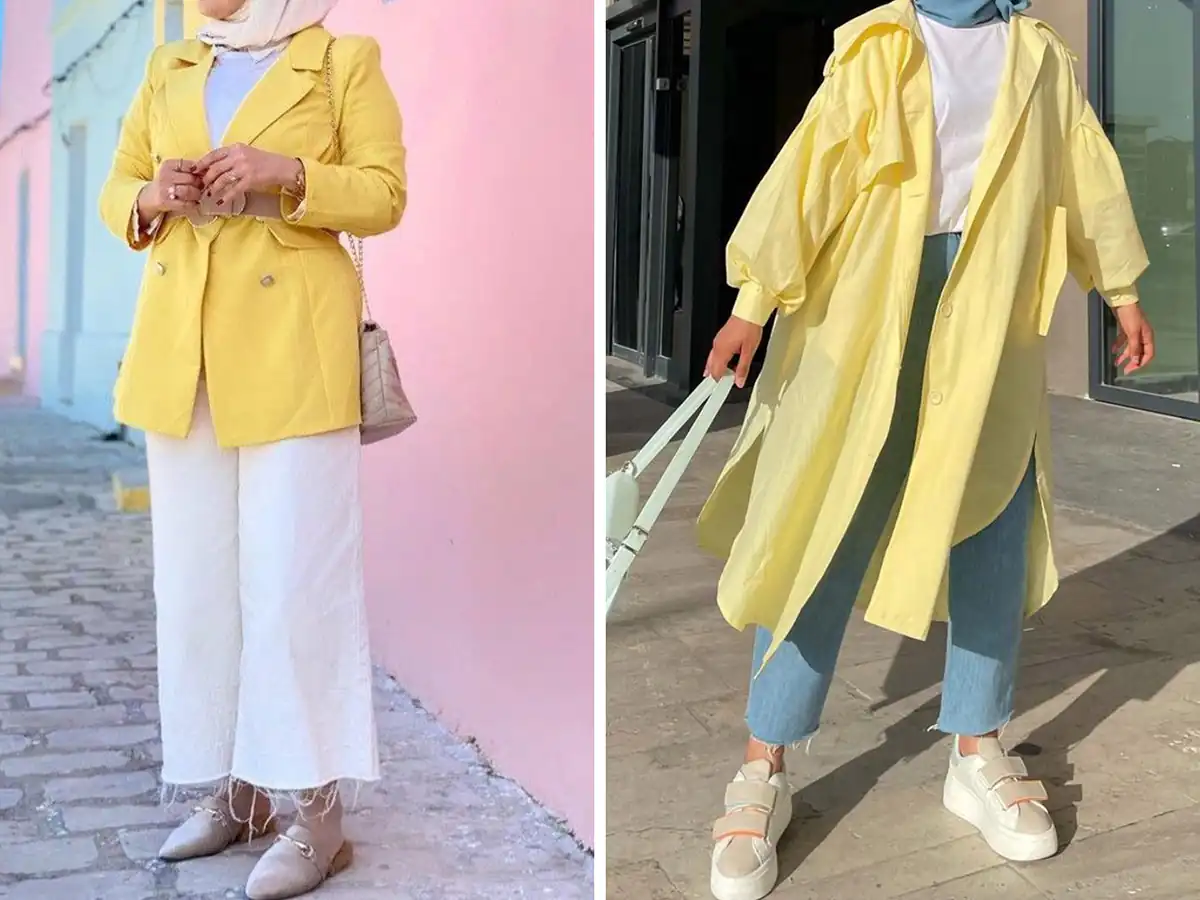 استایل شیک زرد کره ای