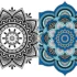 طرح خام برای رنگ آمیزی ماندالا؛ ۱۵ مدل خلاقانه برای بهبود تمرکز و ذوق هنری