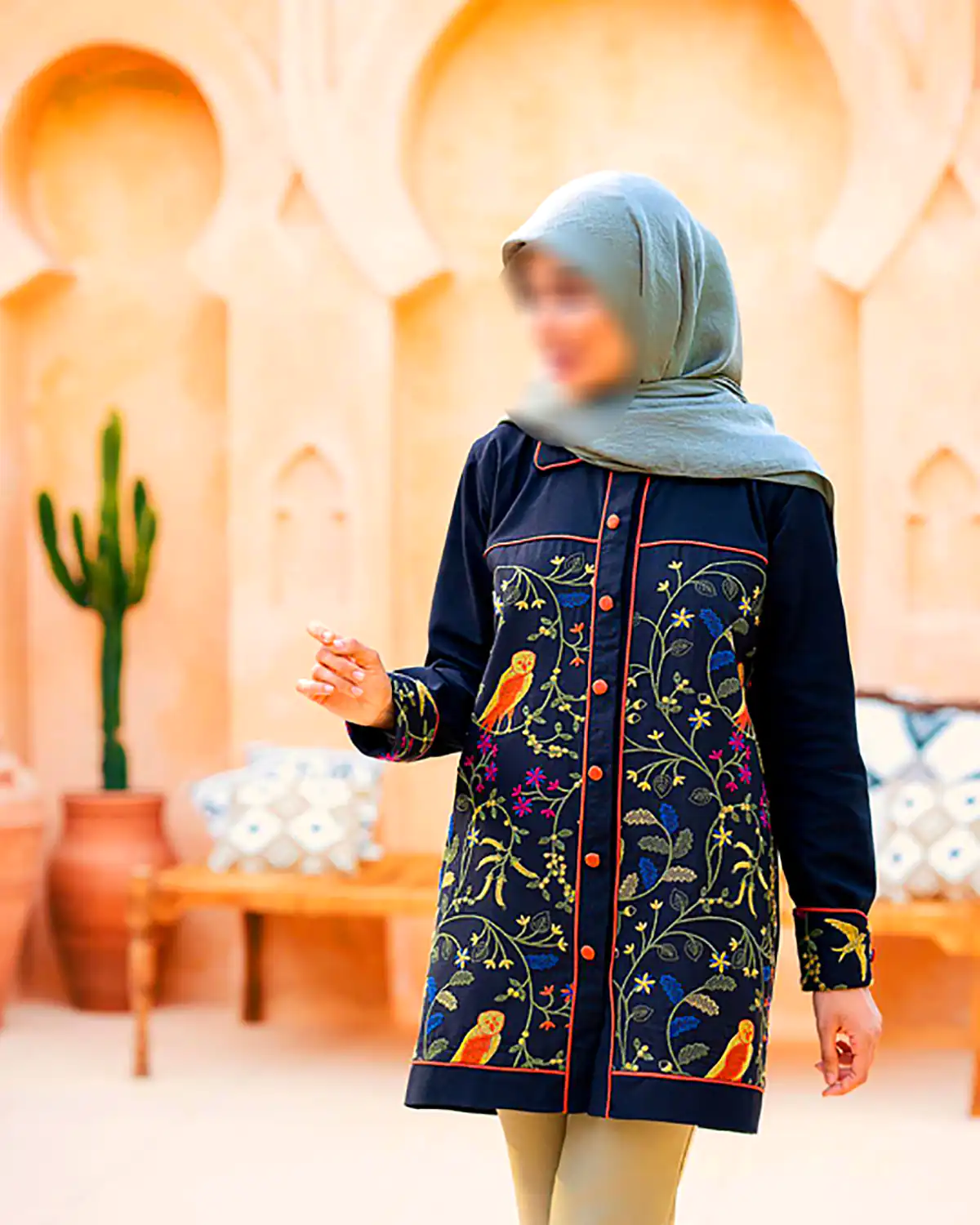 مانتو پوشیده لاکچری