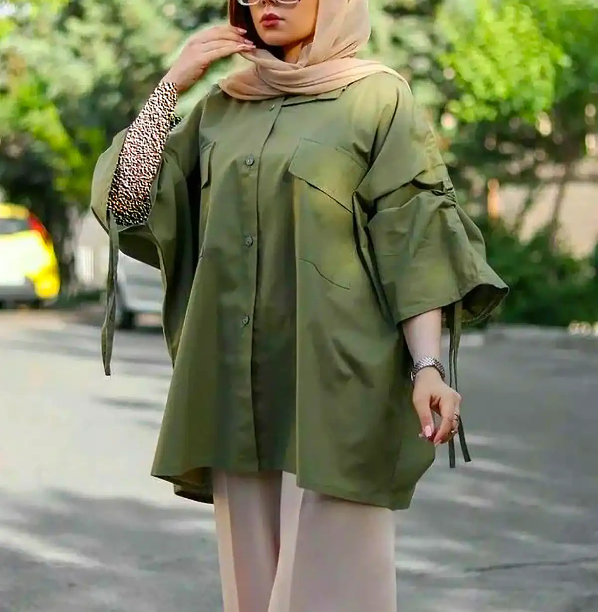 مانتو اسپرت نخی خنک و راحت