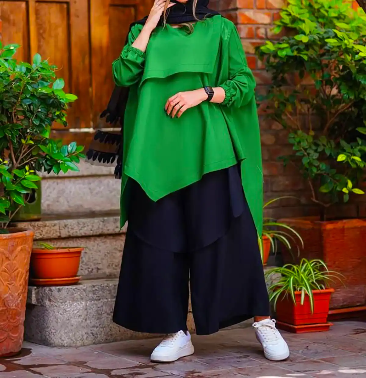 مانتو اسپرت نخی خنک و راحت