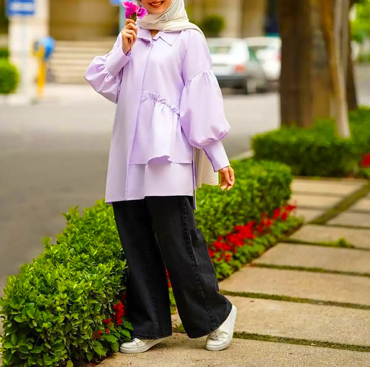 مانتو اسپرت نخی خنک و راحت