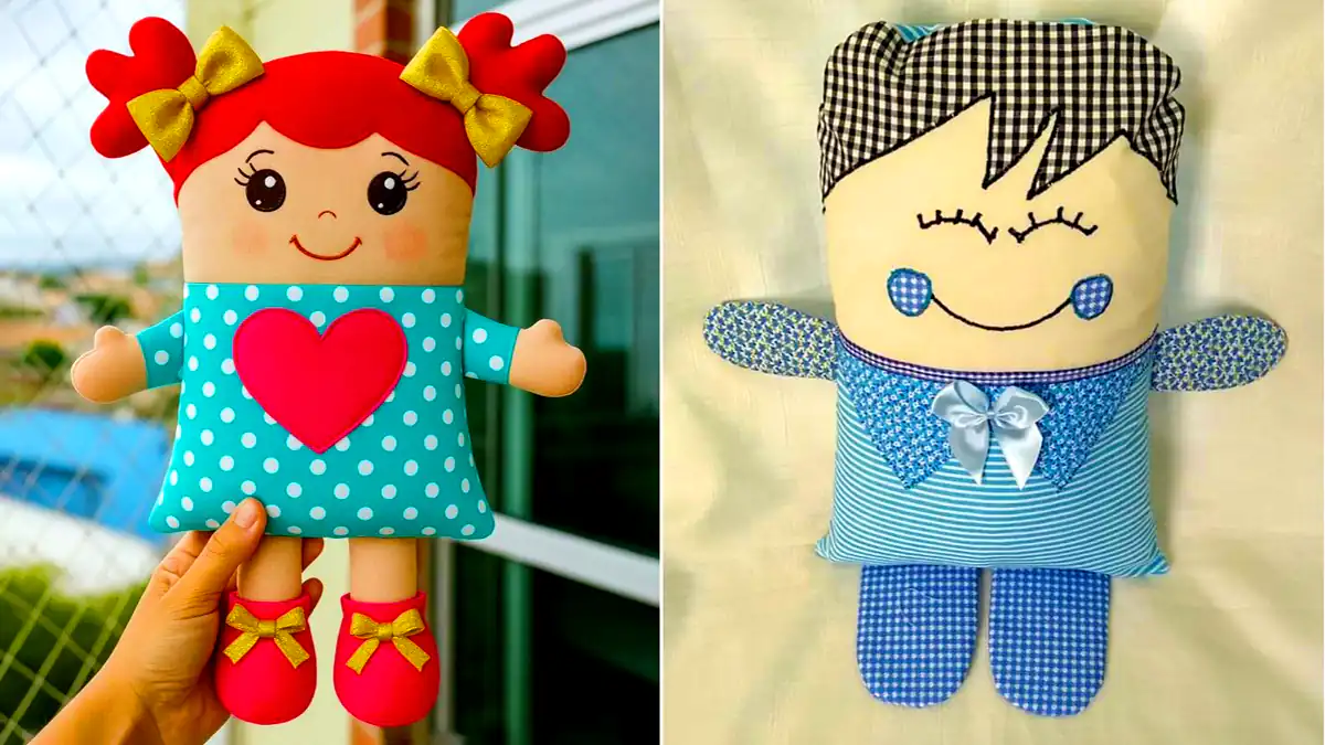 عروسک پارچه ای بامزه