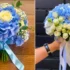دسته‌گل آبی عروس؛ 15 ترکیب شاد و آرام‌بخش برای شروع زندگی