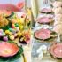 دکور میز با تم سبز و صورتی؛ 15 ایده جذاب برای مهمونی و دورهمی خودمونی